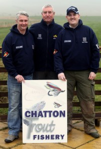 Bank Team Manager Alan Jenkins with Team Clothing sponsor John Grant www.Grantz.co.uk and Team Captain Terry Phillips 